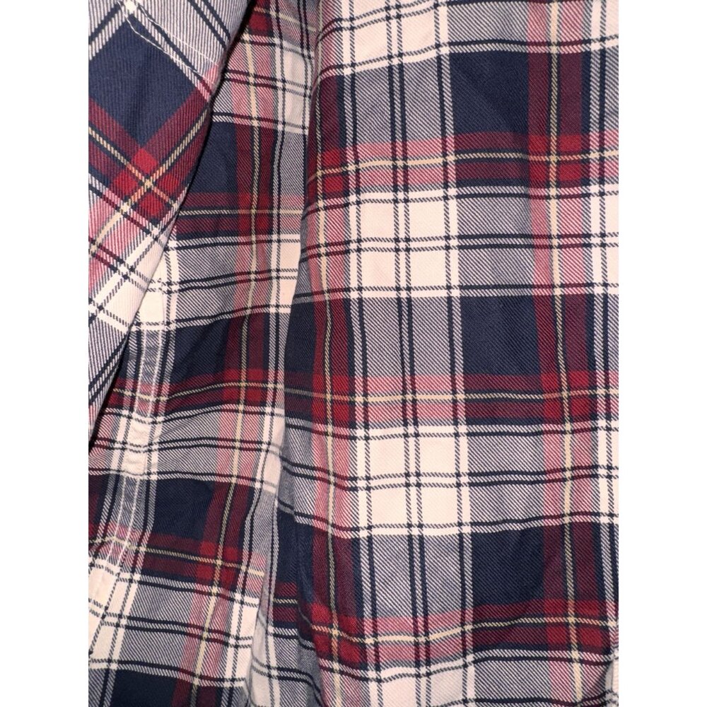Mens Goodthreads Slim Fit Twill Plaid Button-Down Shirt XL Red & Navy - Picture 14 of 14